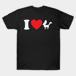 Love Fennecs Foxes Cute Adorable Animals Sweet Small T-Shirt